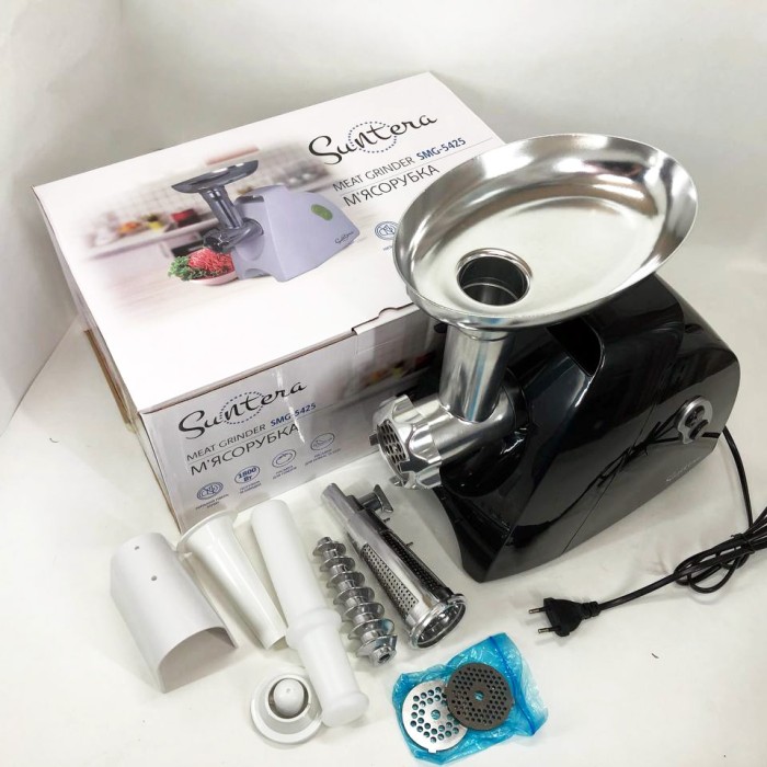 Побутова електром'ясорубка для м'яса з насадками Suntera, Електрична універсальна м'ясорубка YT-81