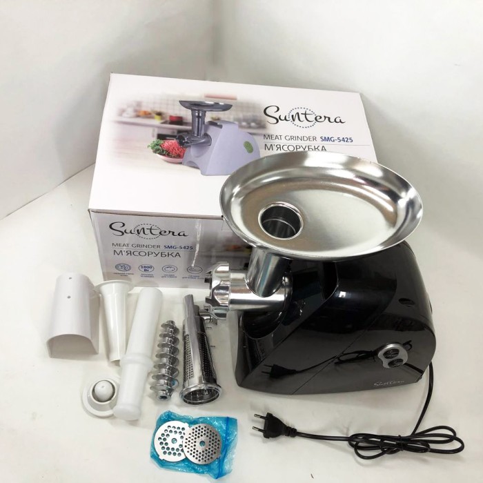 Побутова електром'ясорубка для м'яса з насадками Suntera, Електрична універсальна м'ясорубка YT-81