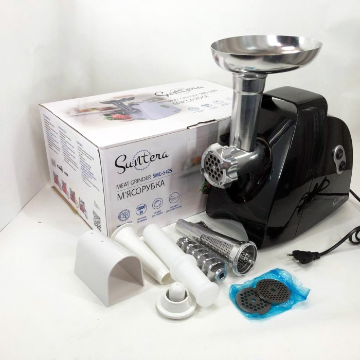 Побутова електром'ясорубка для м'яса з насадками Suntera, Електрична універсальна м'ясорубка YT-81