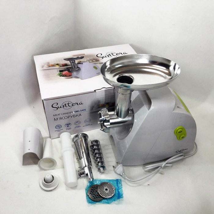 Потужна електро м'ясорубка з насадками Suntera, М'ясорубки з металевими шестернями в редукторі AK-92