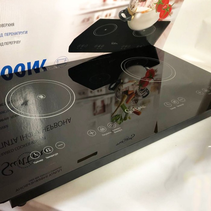 Дискова плита для дому Suntera ICD-2202 2200 Вт, Індукційна плита для дачі та будинку SC-52