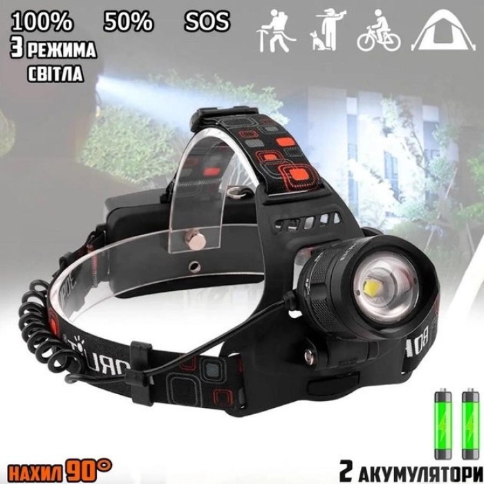 Надпотужний налобний ліхтар Bailong, Налобний прожектор світильник для точних робіт PK-67