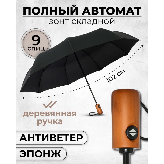 Парасоля міцна, Парасоля однокольорова, Компактна парасолька, Хороша чоловіча парасолька напівавтомат MV-15