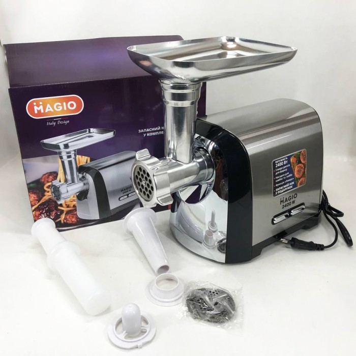Електрична м'ясорубка з високою потужністю Magio MG-269 2400Вт, Кухонна м'ясорубка соковижималка VH-24