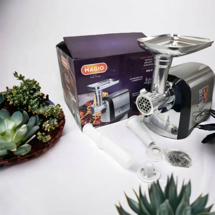 Измельчитель орехов Magio MG-269 2400 W, Електрична м'ясорубка з овочерізкою, М'ясорубка XO-550 для овочів