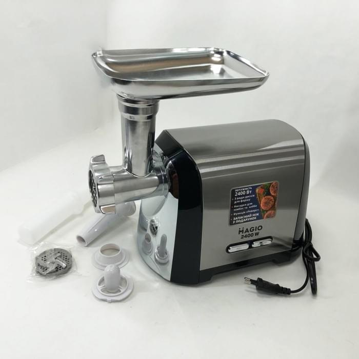 Измельчитель орехов Magio MG-269 2400 W, Електрична м'ясорубка з овочерізкою, М'ясорубка XO-550 для овочів