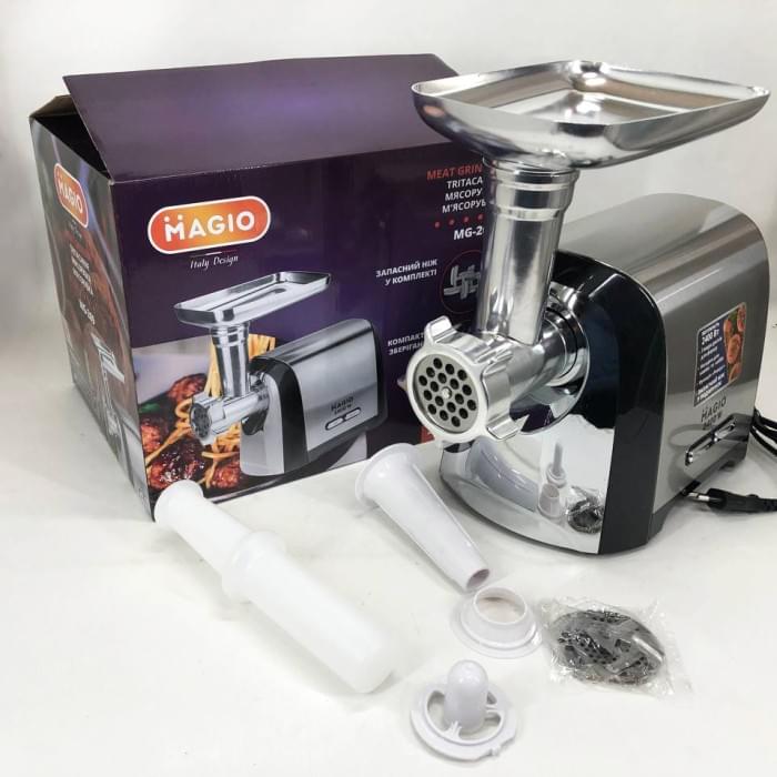 Измельчитель орехов Magio MG-269 2400 W, Електрична м'ясорубка з овочерізкою, М'ясорубка XO-550 для овочів