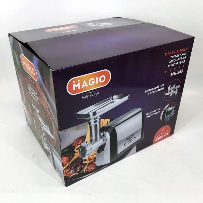 Измельчитель орехов Magio MG-269 2400 W, Електрична м'ясорубка з овочерізкою, М'ясорубка XO-550 для овочів