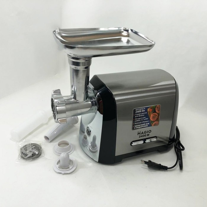М'ясорубка для наповнення ковбас Magio, Електро м'ясорубка-соковижималка кухонна для дому KG-76