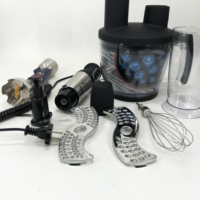 Блендер для сніданків і коктейлів MAGIO, Блендери з насадками, Занурювальний блендер з чашею EB-91