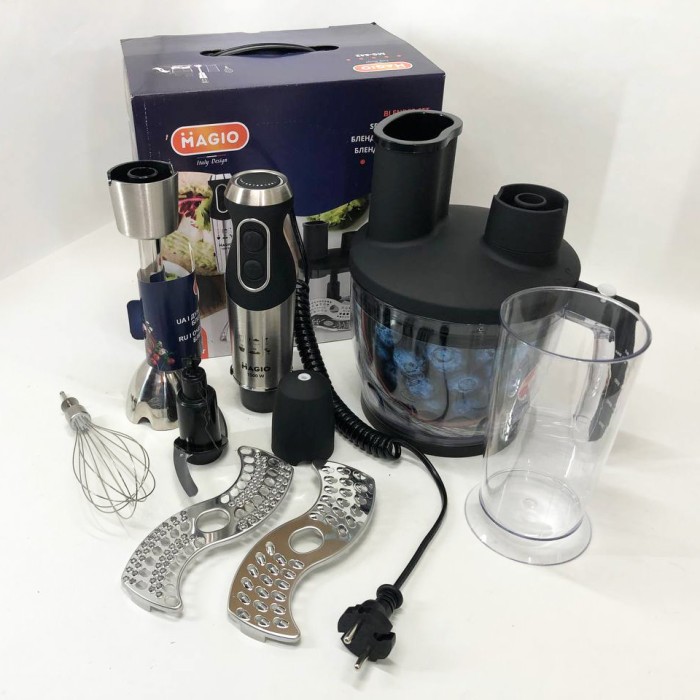 Занурювальний блендер для домашнього використання MAGIO, Кухонний міксер з металевою чашею MG-36