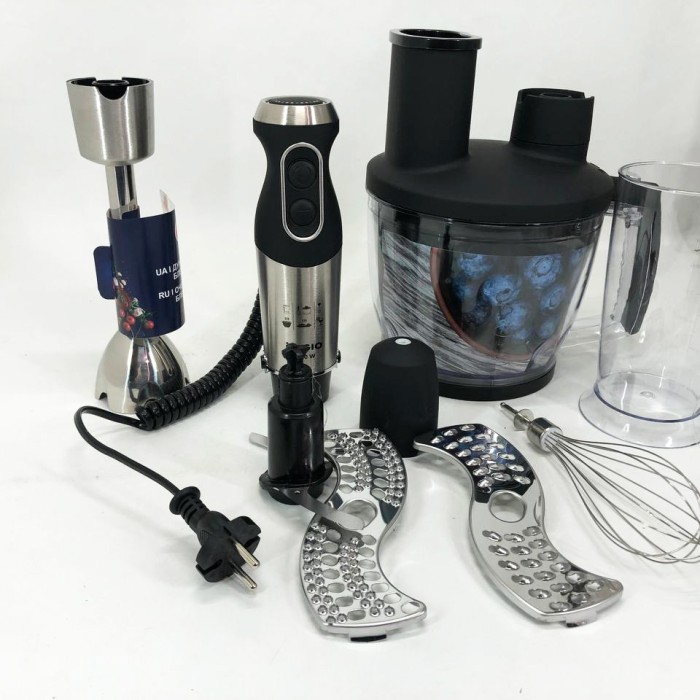 Занурювальний блендер для домашнього використання MAGIO, Кухонний міксер з металевою чашею MG-36