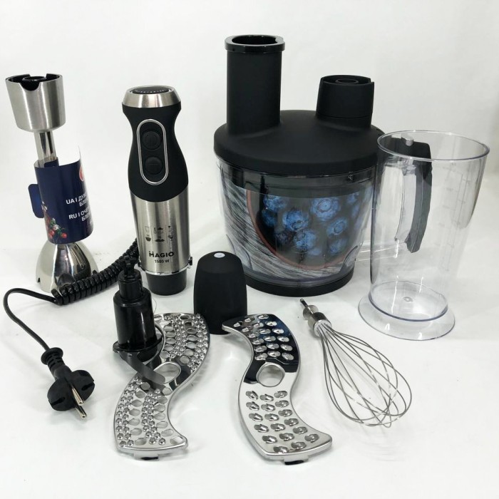 Занурювальний блендер для домашнього використання MAGIO, Кухонний міксер з металевою чашею MG-36