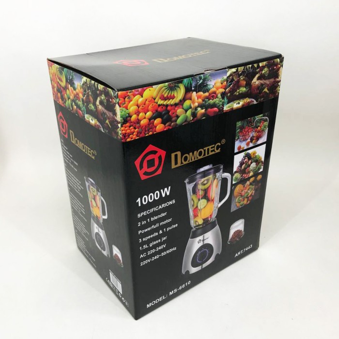 Електричний блендер подрібнювач Domotec, Блендер електричний для смузі, Блендери кухонні TU-55