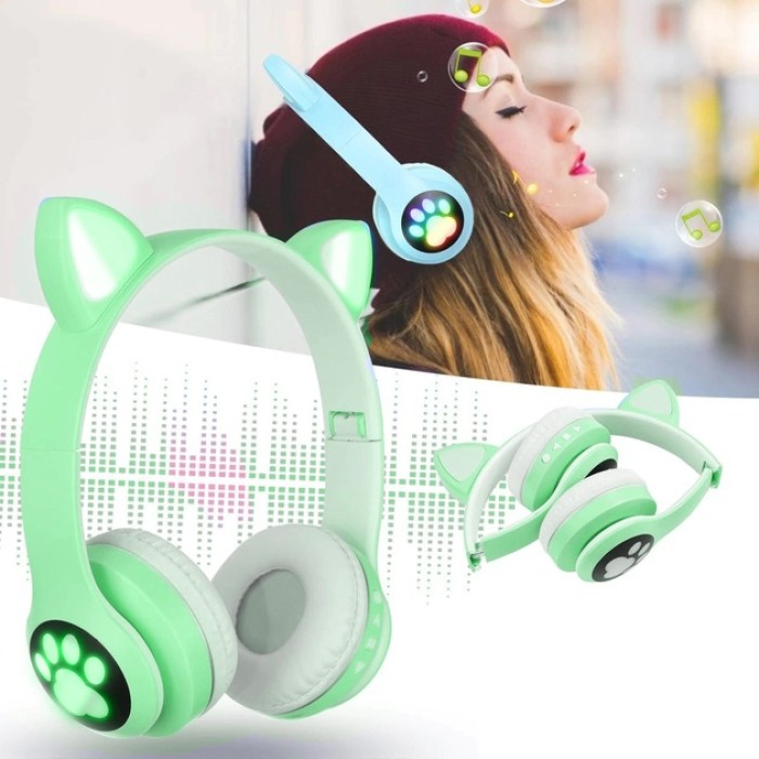 Bluetooth навушники подарунок для дітей, Навушники бездротові дитячі з вушками якісні KQ-83