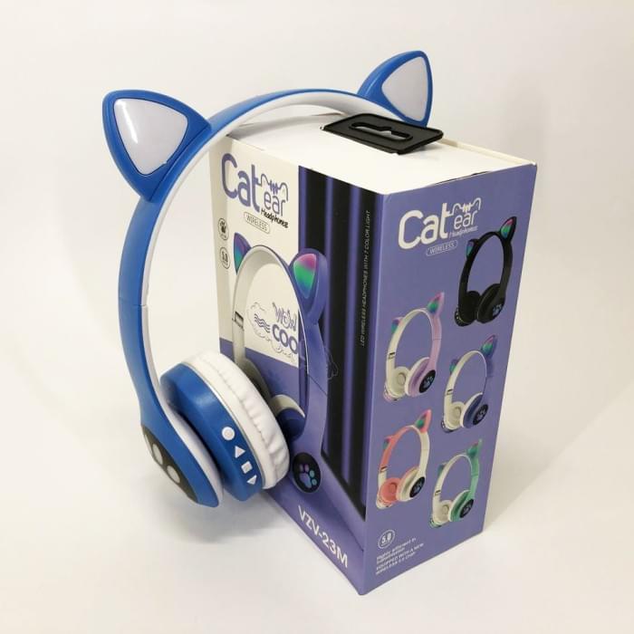 Bluetooth навушники подарунок для дітей Cat VZV 23M, Навушники бездротові дитячі з вушками VX-295 для дівчинки Bluetooth навушники подарунок для дітей Cat VZV 23M, Навушники бездротові дитячі з вушками VX-295 для дівчинки