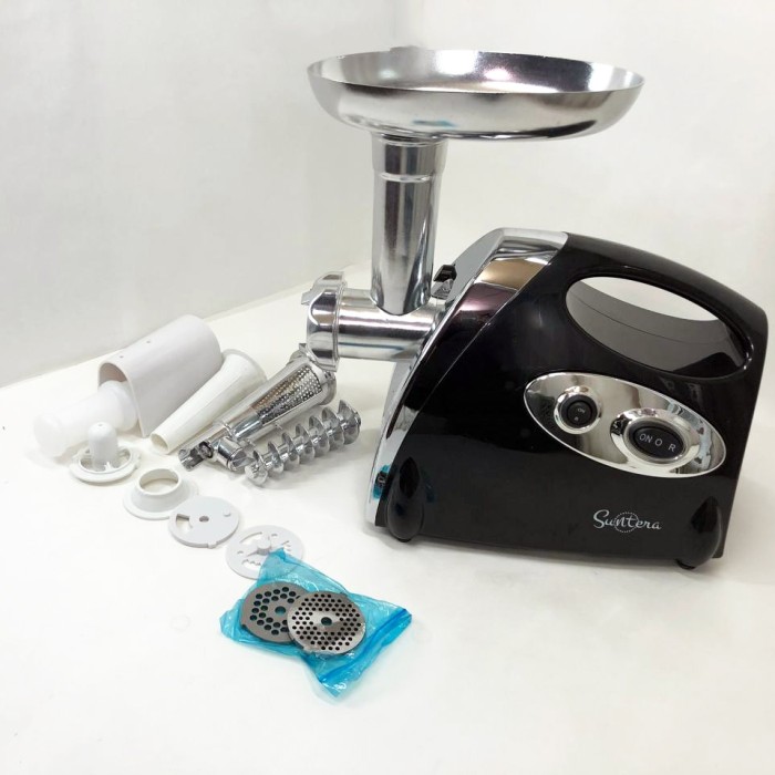 М'ясорубка 2000 Вт SMG-5420B 1800 Вт, М'ясорубка автомат, М'ясорубки для кафе 'з 4 насадками NF-42