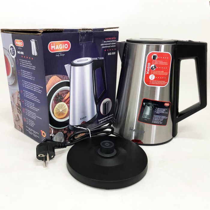 Сучасний електрочайник для дому MAGIO MG-988 2150 Вт, Зручний електричний чайник для кухні VA-23