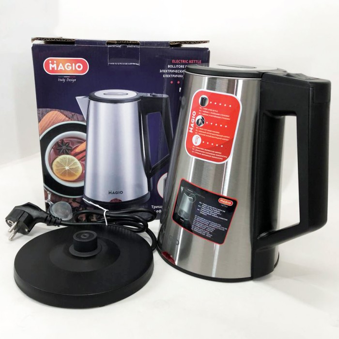 Сучасний електрочайник для дому MAGIO MG-988 2150 Вт, Зручний електричний чайник для кухні VA-23