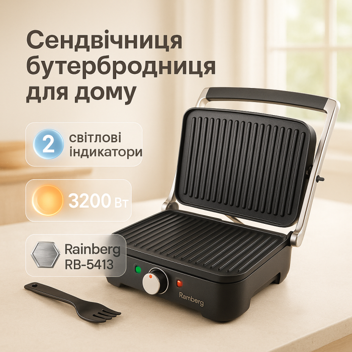 Гриль барбекю контактний, Електричний гриль для м'яса електричний для кафе VH-87