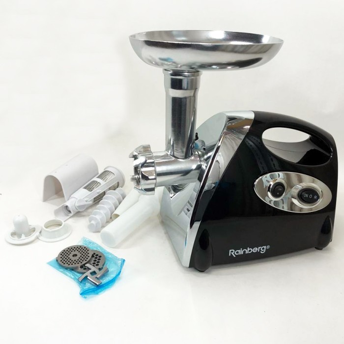 Потужна якісна електро м'ясорубка Rainberg RB-675 3800 Вт, М'ясорубка електрична з чашею JC-95
