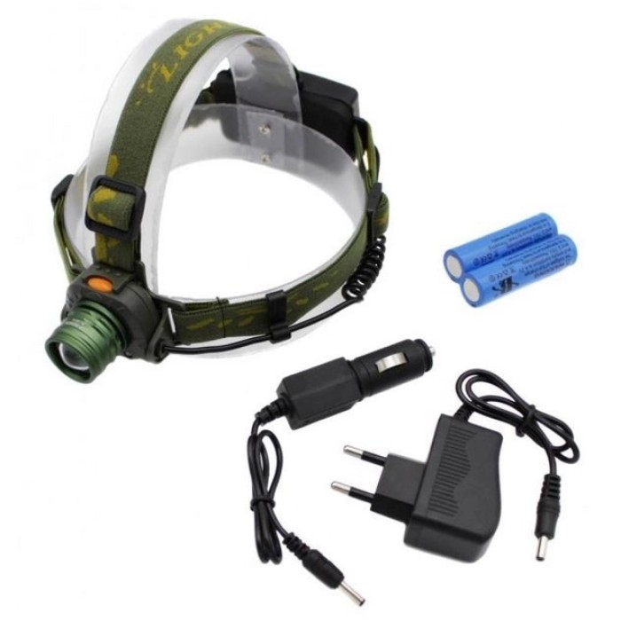 Налобний ліхтар з кріпленням на голову, Потужний ліхтар для риболовлі на голову діодний DK-19