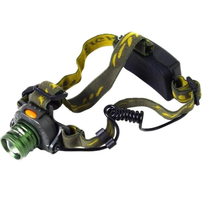Налобний ліхтар з кріпленням на голову, Потужний ліхтар для риболовлі на голову діодний DK-19