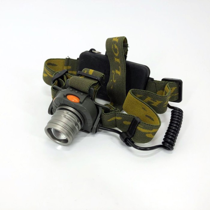 Налобний ліхтар з кріпленням на голову, Потужний ліхтар для риболовлі на голову діодний DK-19