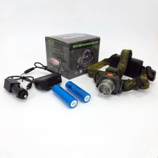 Налобний ліхтар тактичний Bailong BL-1505-602B SENSOR з датчиком руху, Ліхтарик налобний led