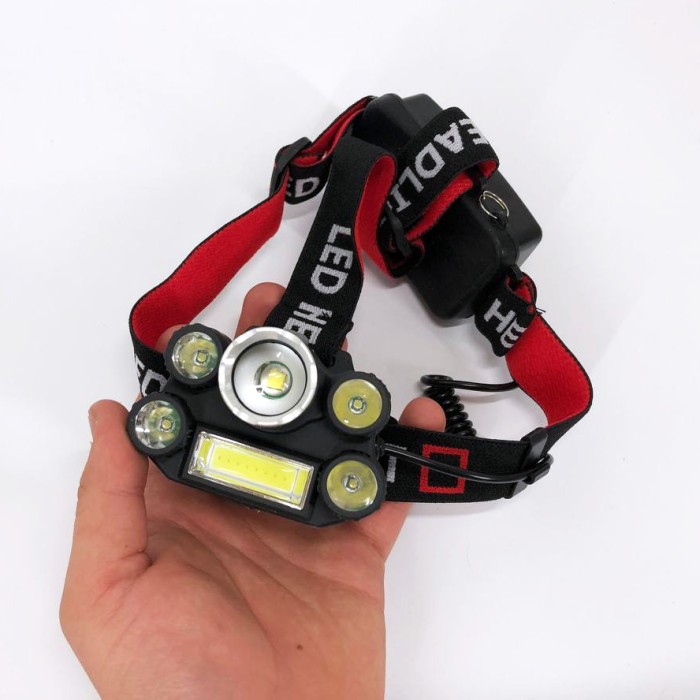 Головний ліхтар із зарядним пристроєм, Тактичний ліхтар для риболовлі Компактний налобний XI-96