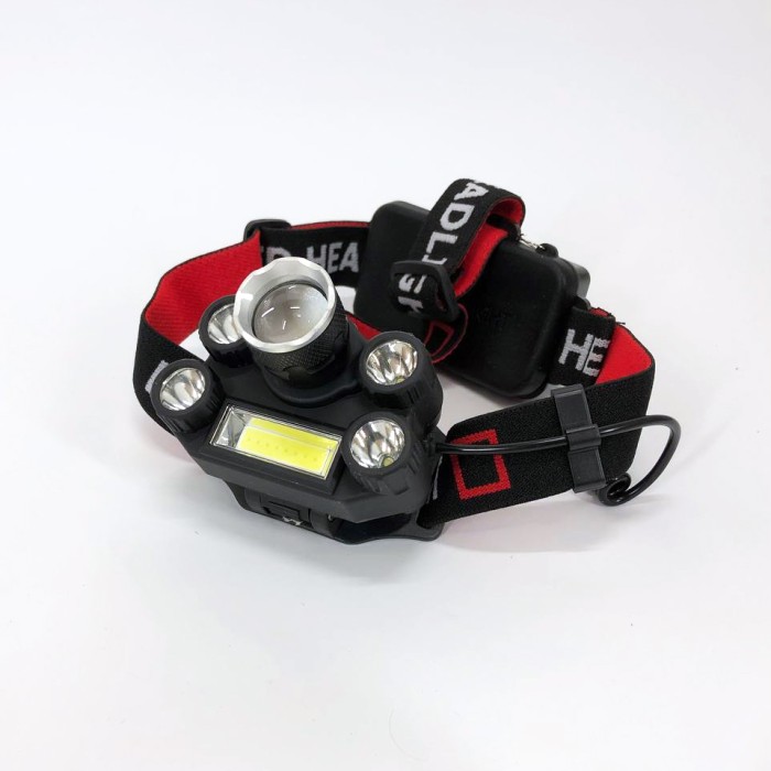 Головний ліхтар із зарядним пристроєм, Тактичний ліхтар для риболовлі Компактний налобний XI-96