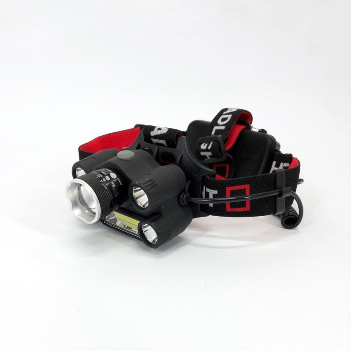 Головний ліхтар із зарядним пристроєм, Тактичний ліхтар для риболовлі Компактний налобний XI-96