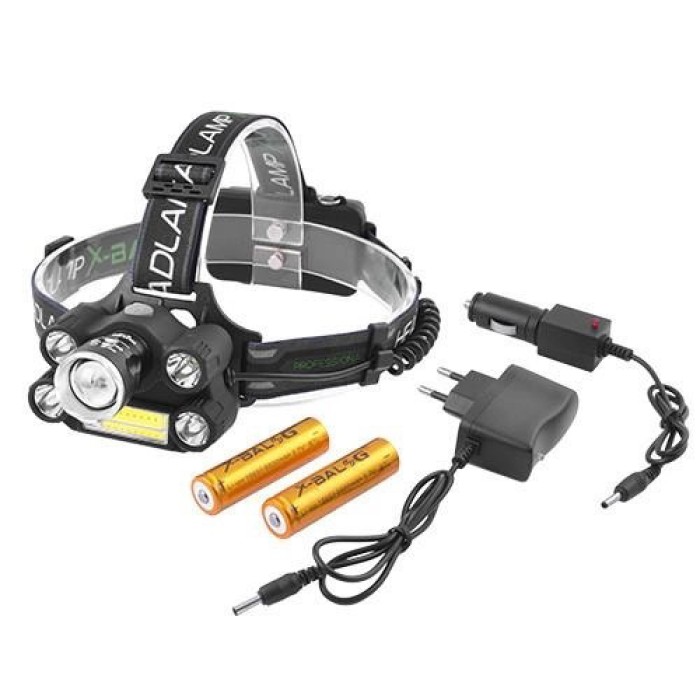 Головний ліхтар із зарядним пристроєм, Тактичний ліхтар для риболовлі Компактний налобний XI-96