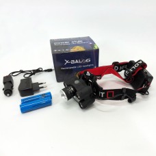 Налобний ліхтарик з регульованим ремінцем Bailong, Ліхтар для походів на лоб, Надійний налобний ліхтар YF-23