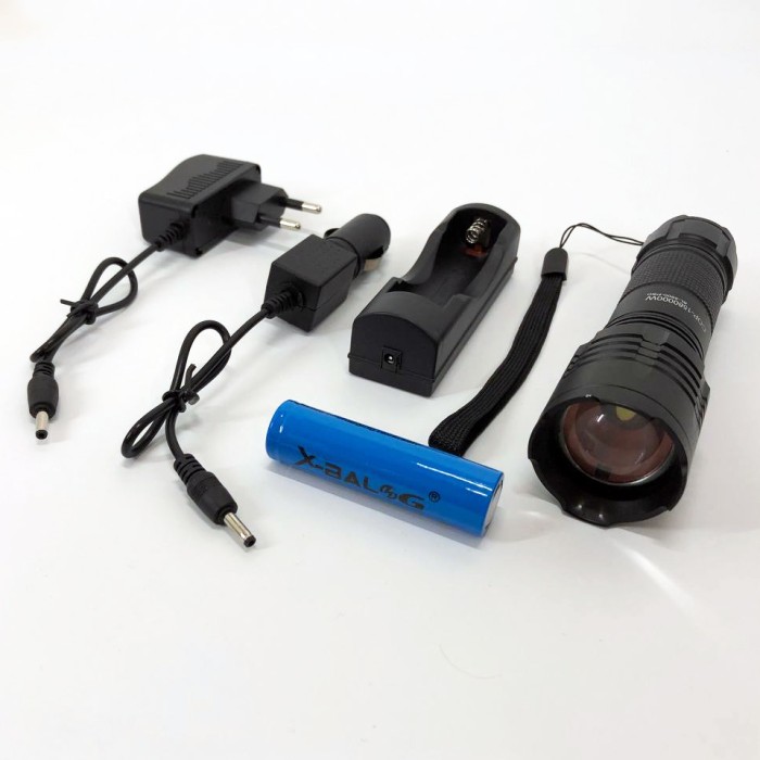 Ліхтар ручний металевий Bailong BL-8900-P50, Потужний ліхтар для риболовлі Алюмінієвий 18650 YL-55