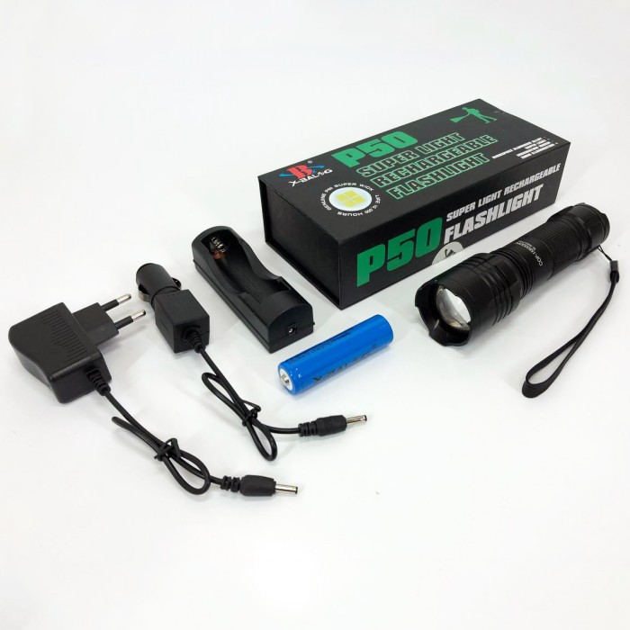 Ліхтарик військовий Bailong BL-8900-P50, Невеликий ручний ліхтар, Потужний ліхтар із можливістю зарядки SY-99