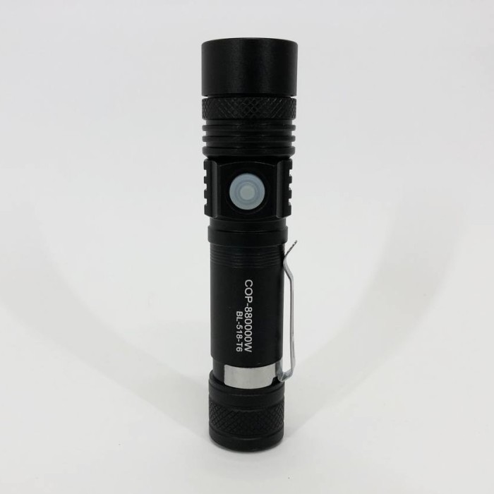 Тактичний ліхтар Bailong BL-518/8518-T6 3 режими роботи zoom з/в microUSB кейс, кишеньковий міні ліхтар