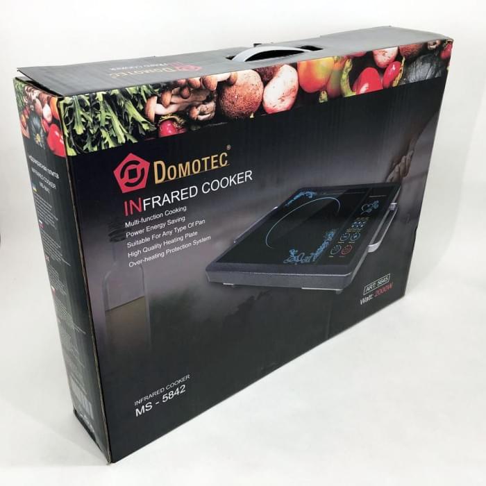 Настільна електроплита зручна Domotec MS-5842 2000 Вт, Дискові плити настільні, Дискова плита UL-342 для дому