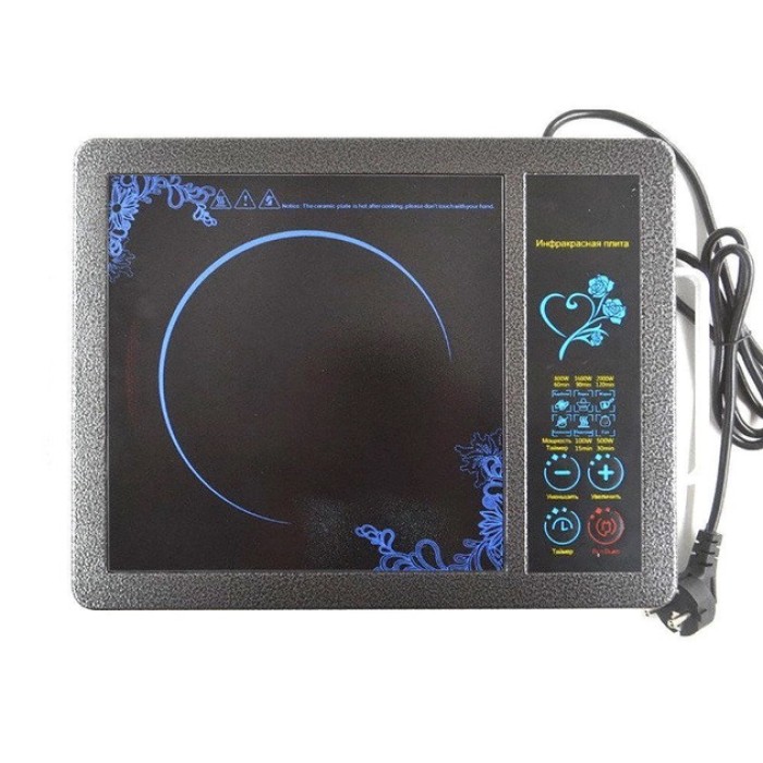 Маленька електроплита настільна Domotec MS-5842 2000 Вт, Плита побутова портативна AN-65