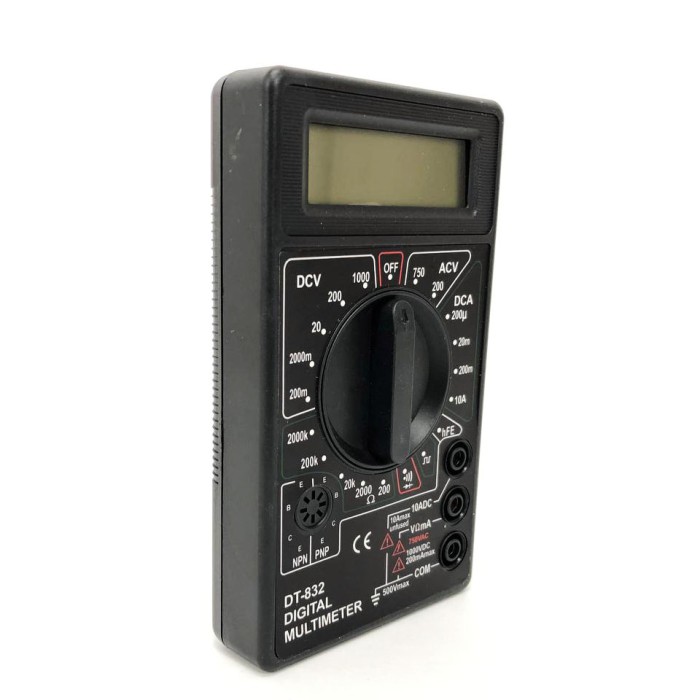 Тестер електричний мультиметр Digital DT-832, Точний автомобільний мультиметр, CP-327 Мультиметр ємність