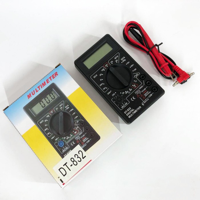 Тестер електричний мультиметр Digital DT-832, Точний автомобільний мультиметр, CP-327 Мультиметр ємність