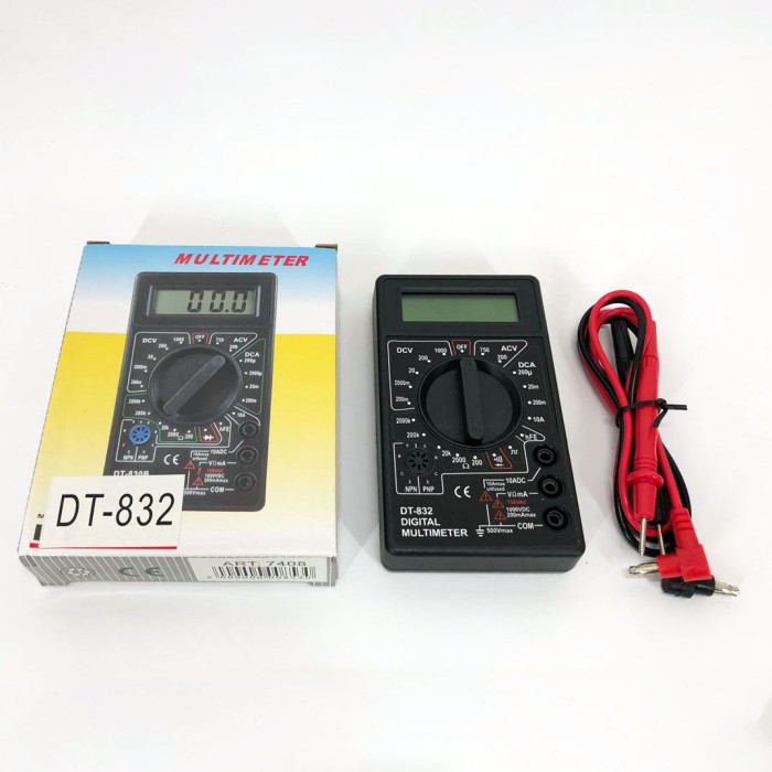 Тестер електричний мультиметр Digital DT-832, Точний автомобільний мультиметр, CP-327 Мультиметр ємність