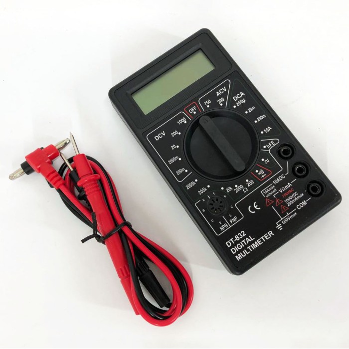 Тестер електричний мультиметр Digital DT-832, Точний автомобільний мультиметр, CP-327 Мультиметр ємність