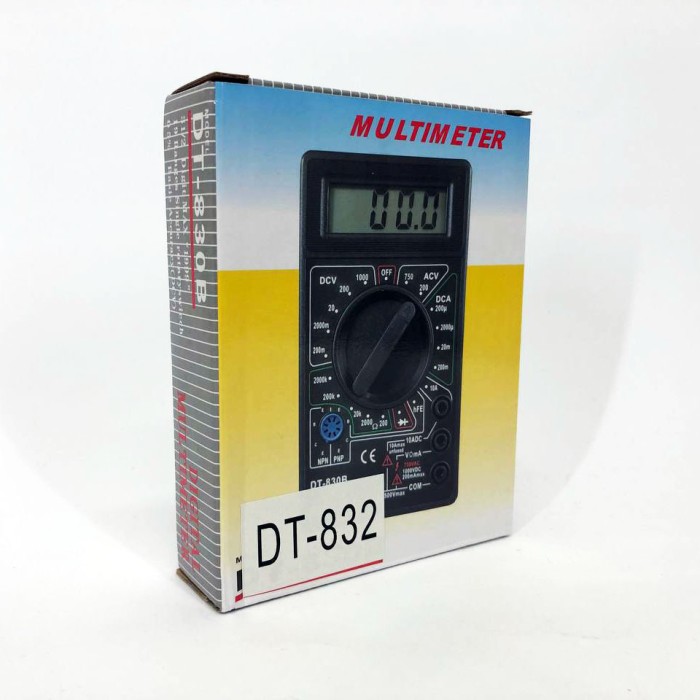 Тестер електричний мультиметр Digital DT-832, Точний автомобільний мультиметр, CP-327 Мультиметр ємність
