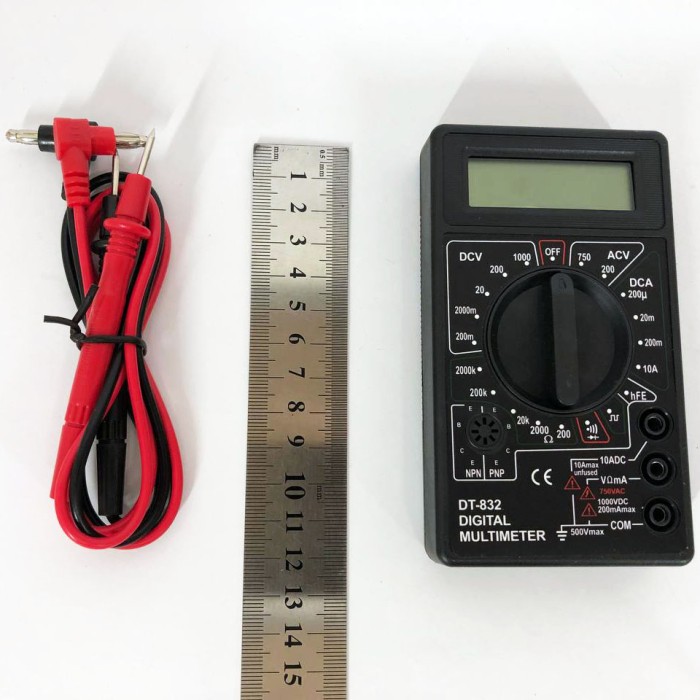 Тестер електричний мультиметр Digital DT-832, Точний автомобільний мультиметр, CP-327 Мультиметр ємність