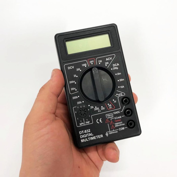 Тестер електричний мультиметр Digital DT-832, Точний автомобільний мультиметр, CP-327 Мультиметр ємність