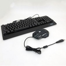 Клавіатура+мишка UKC з LED підсвічуванням від USB M-710, клавіатура ігрова з підсвічуванням GB-923 та мишкою