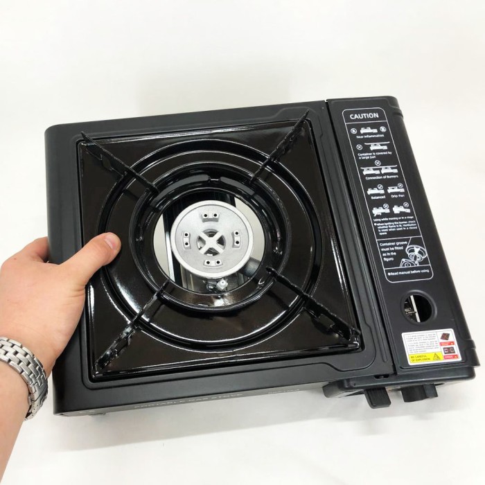 Газовий пальник для кухні BK-167A, Легкий туристичний пальник Газовий для їжі AB-37