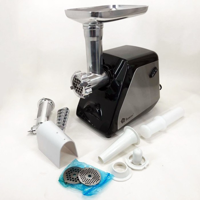 Електром'ясорубка побутова з насадкою для ковбаси DOMOTEC, М'ясорубки нержавіюча сталь AP-31