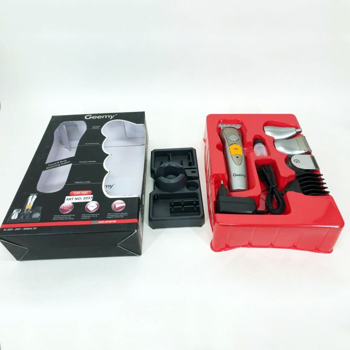 Стильна машинка для стрижки Pro Gemei GM-580, Машинка для підстригання стрижки хороша BF-72